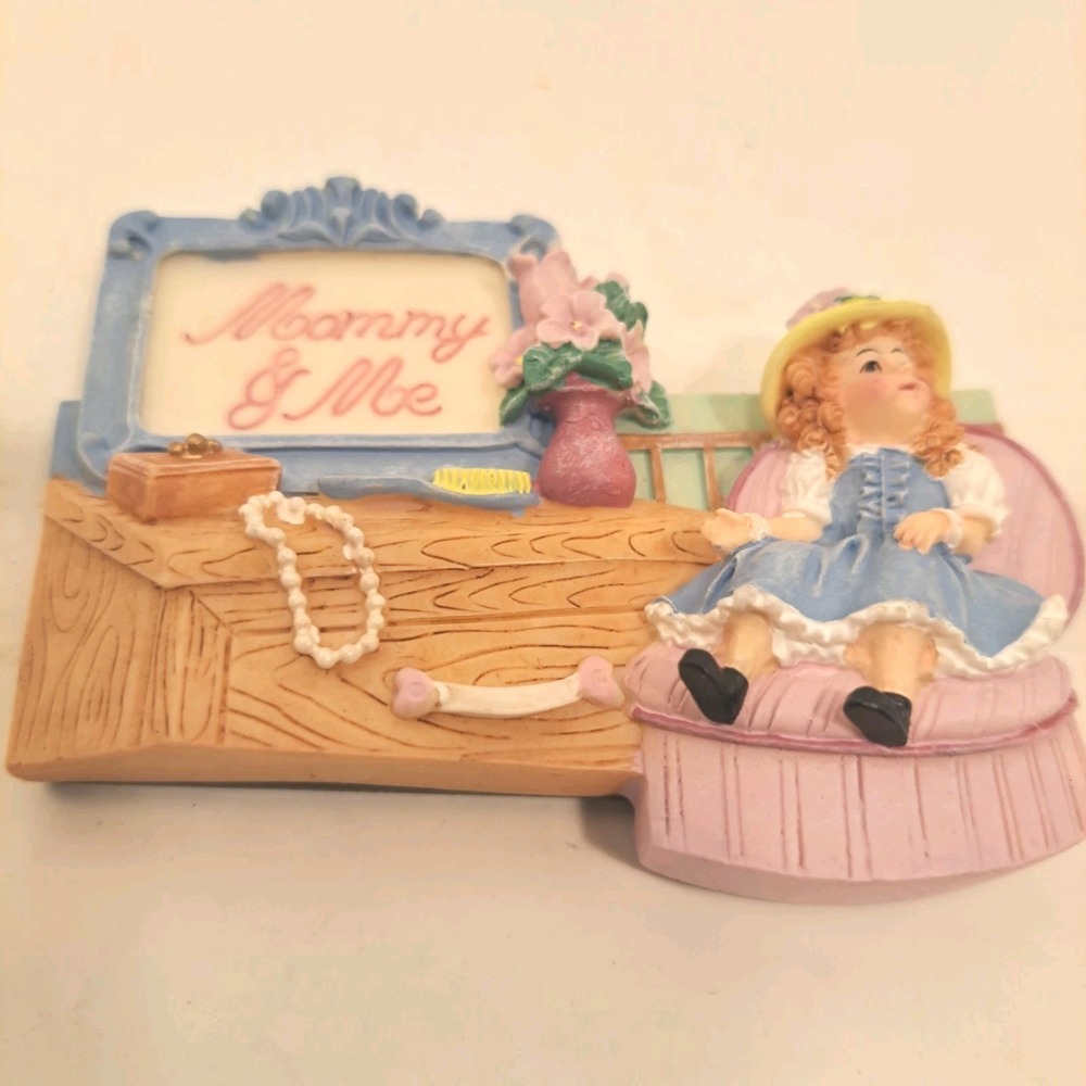 Vintage 1998 Avon Gift Collection Mother's Day Photo Holder Magnet Mom & Me NIB!